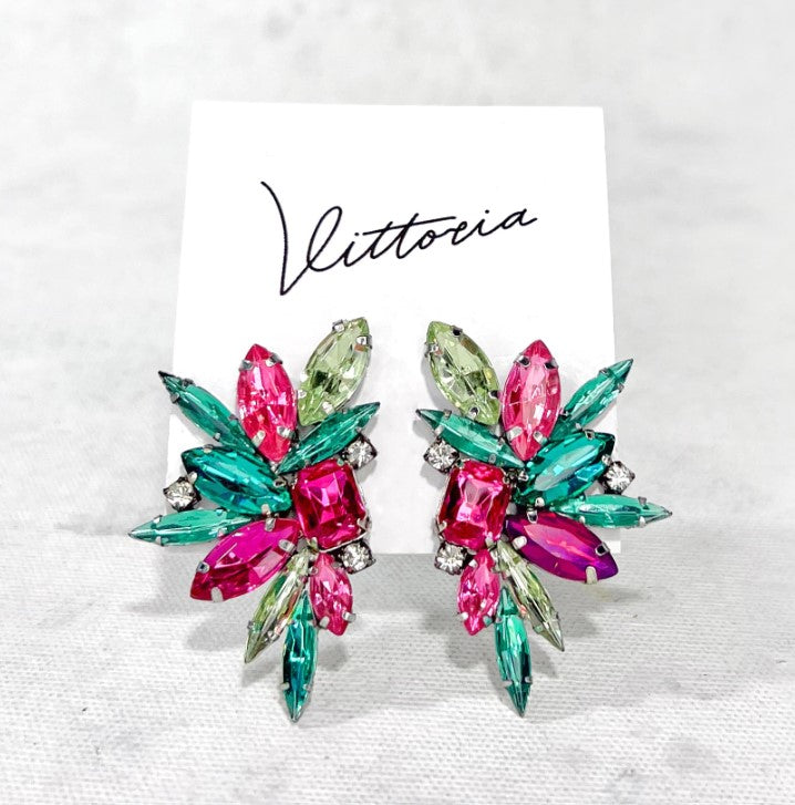 Eyrnalokkar - Pop Esmeralda & Fucsia